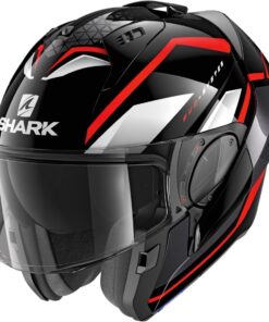 CASCO MODULARE CON MENTONIERA RIBALTABILE SHARK EVO ES BLANK – BIANCO  LUCIDO - Non Solo Caschi